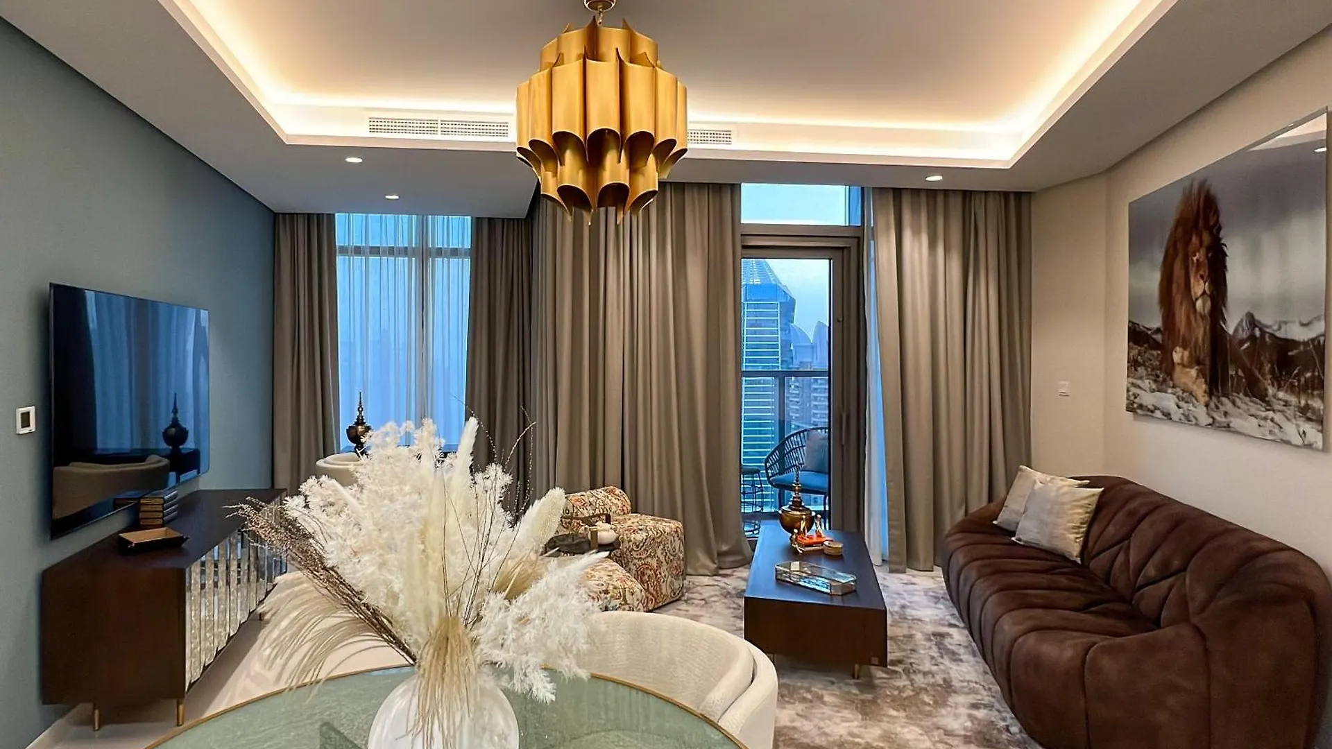 Keyrock Living - Burj Khalifa View Retreat With Pool Διαμέρισμα Ντουμπάι